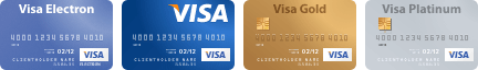 Принимаются все виды платежных карточек VISA